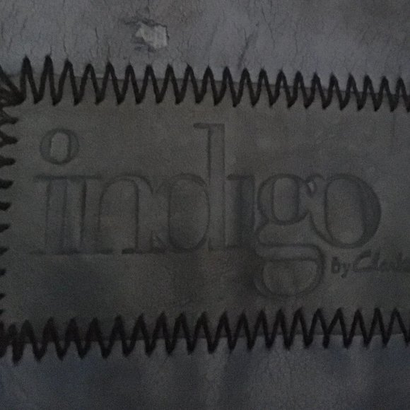 90's Boots Size 7.5 Black Leather Western Biker Apparel Wood Heel Women Indigo - Picture 6 of 9